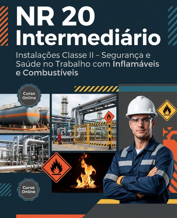Curso NR 20 Intermediário Instalações Classe II Inflamaveis Combustiveis
