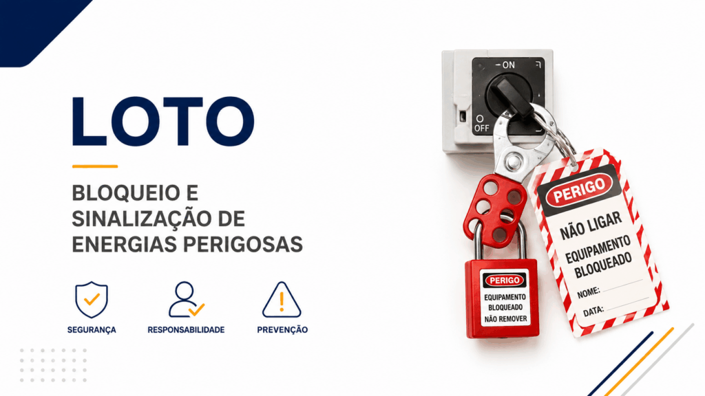 LOTO Bloqueio e Sinalização de Energias Perigosas