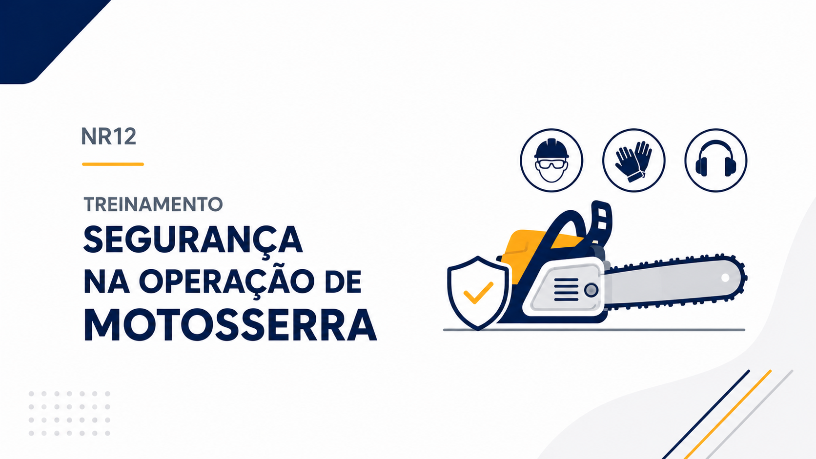 Treinamento NR 12 - Segurança na Operação de Motosserra